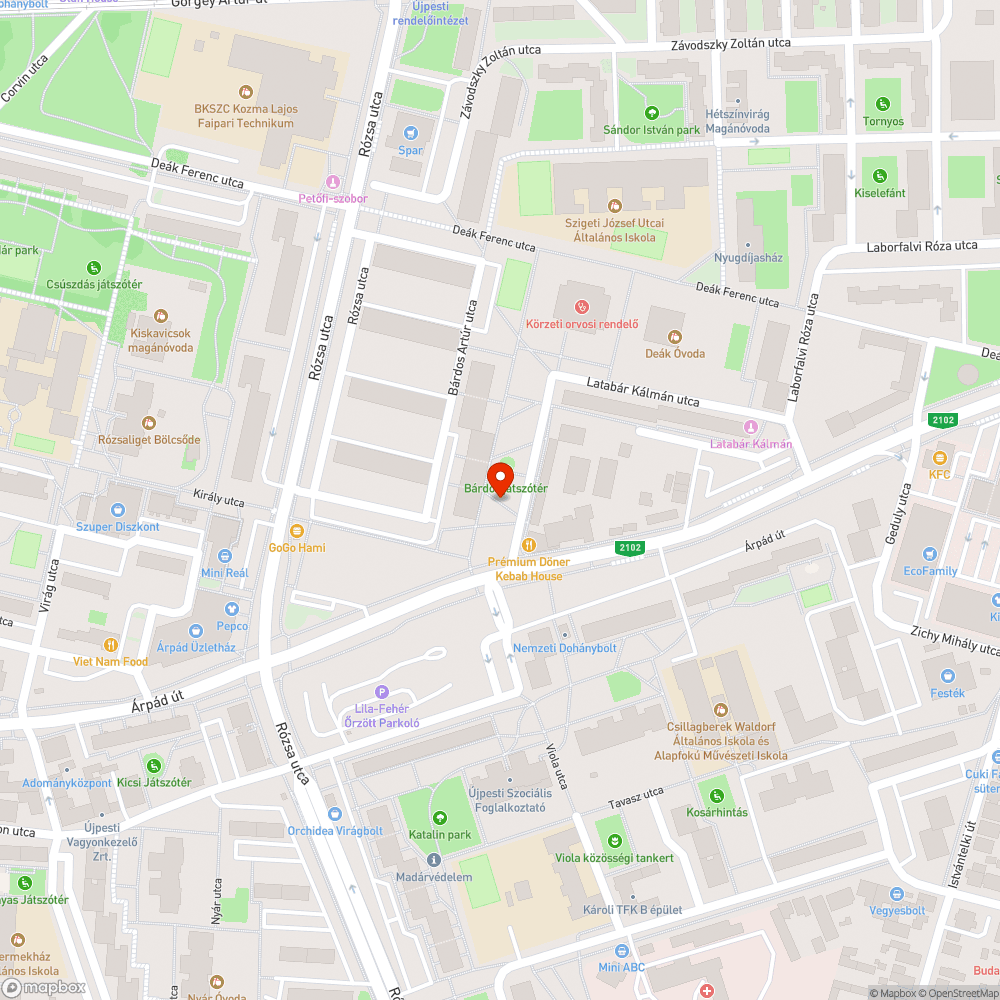 Csikk csendélet bejelentés helye