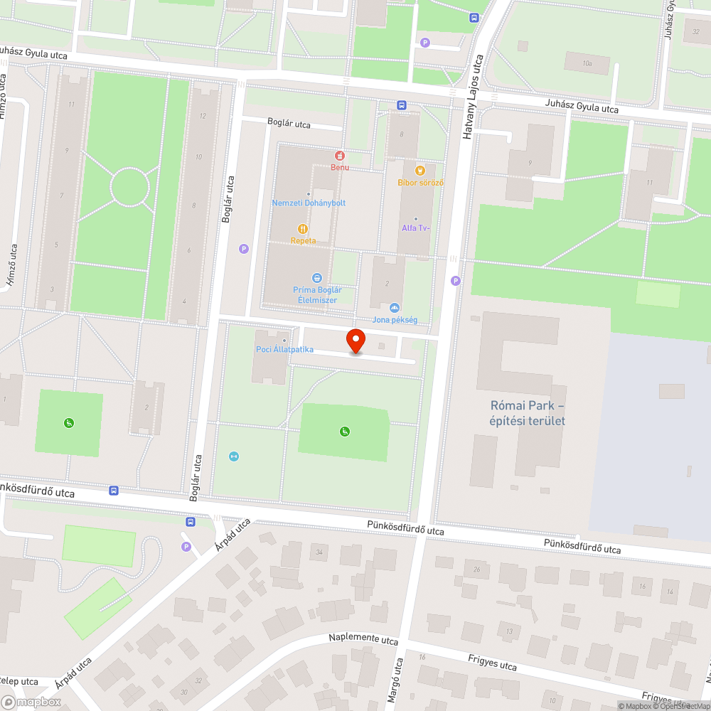 Elhagyott roller bejelentés helye