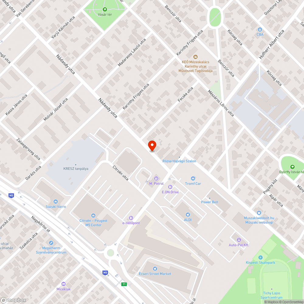 Hiányzó aknafedő bejelentés helye