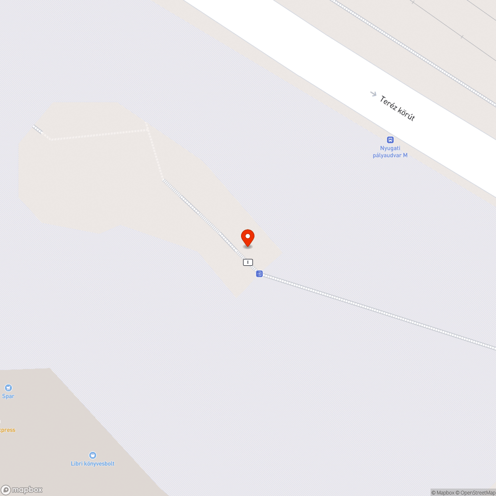 Nyugati téri padok bejelentés helye