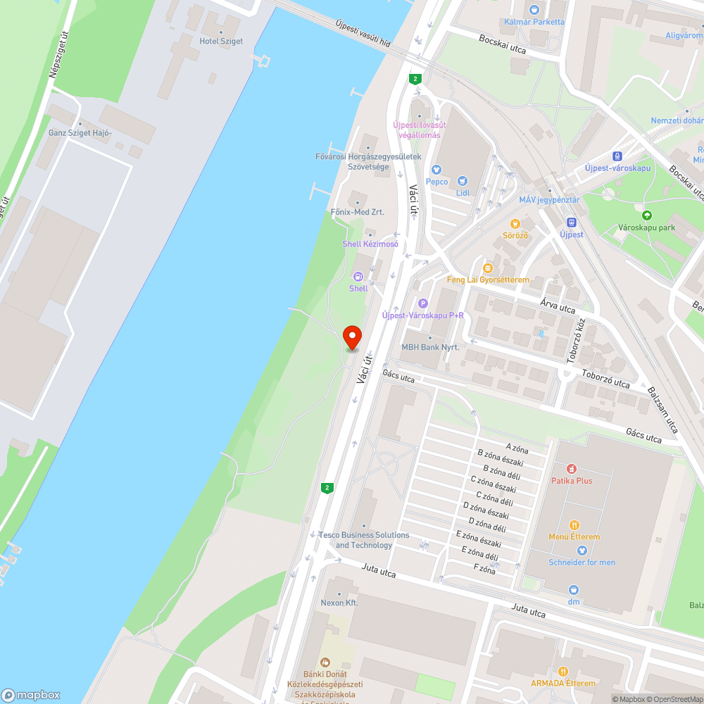 graffitik a Váci úti téglakerítésen Újpest Városkapu közelében bejelentés helye