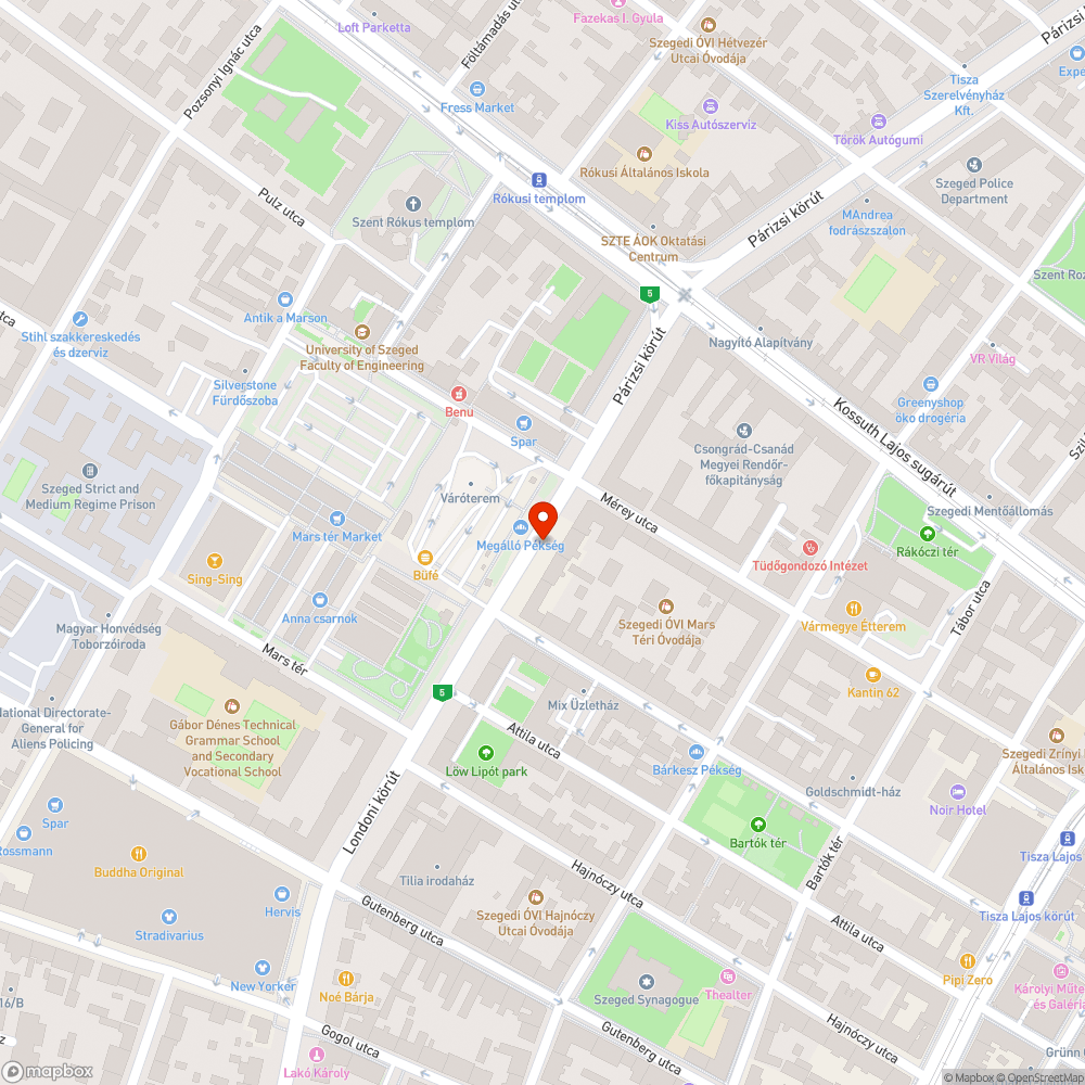 Bűz és fertő a szegedi Mars téren bejelentés helye