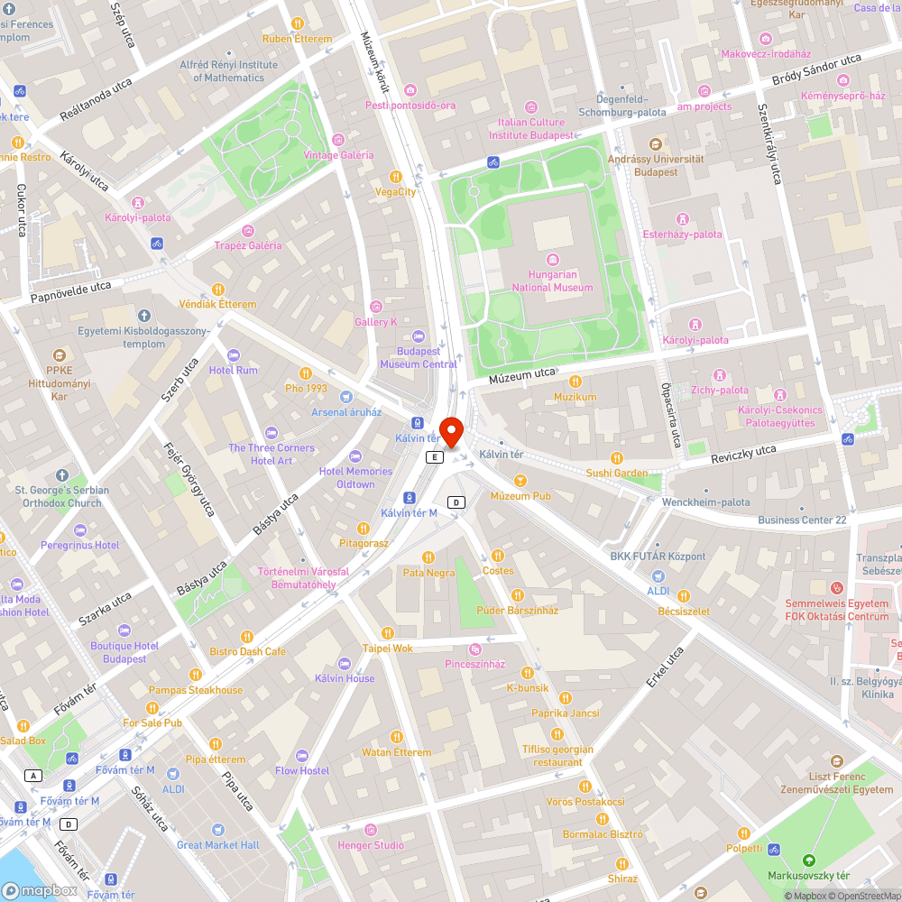 Koszos a Kálvin téren a metró peronjánál a fal bejelentés helye