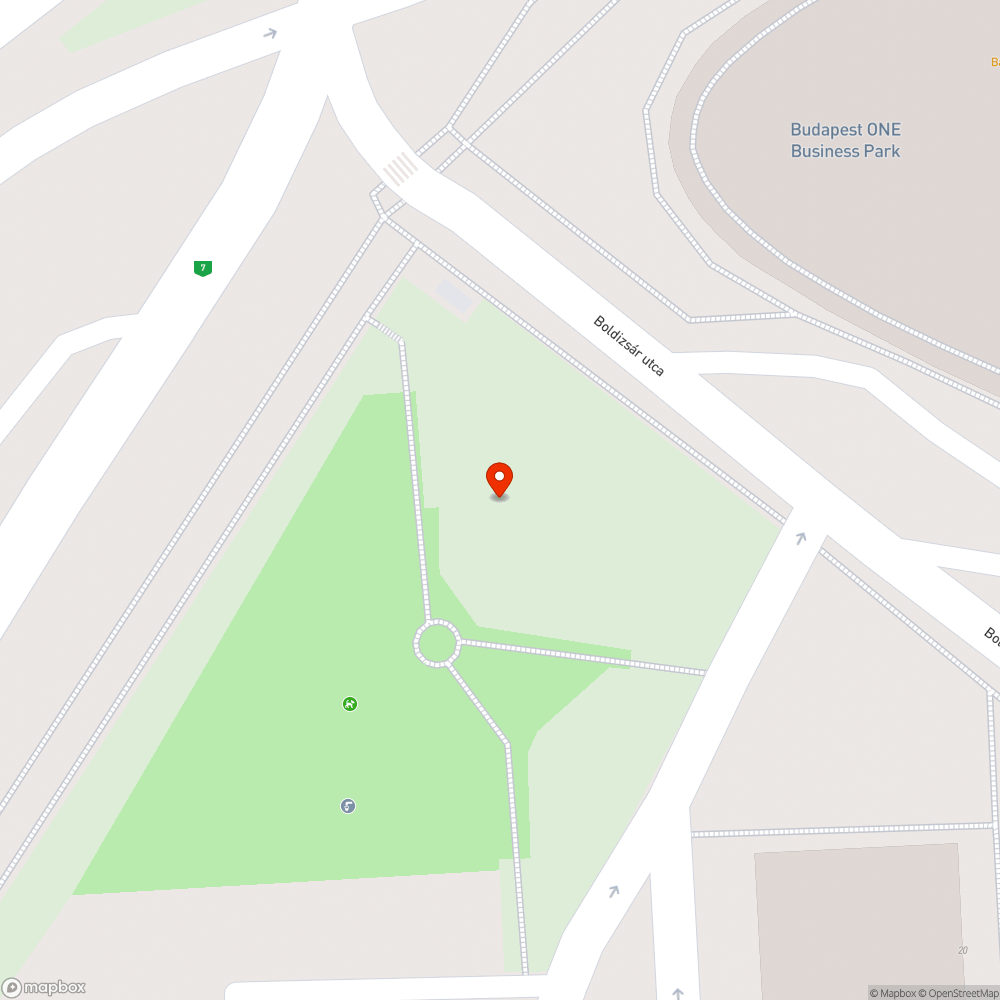 Boldizsár utcai park szemét bejelentés helye