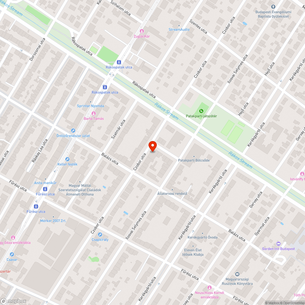 Benőtt járda 2 bejelentés helye