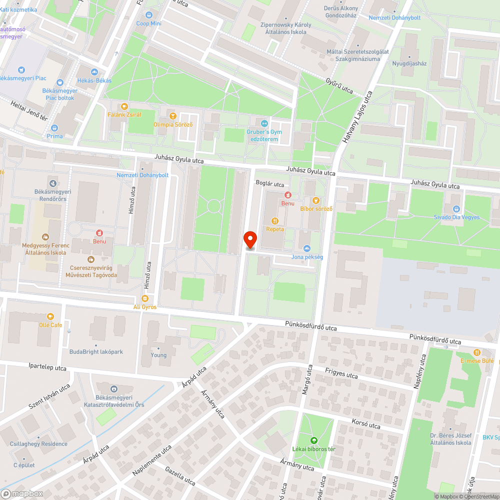 Kátyú a parkolóban bejelentés helye