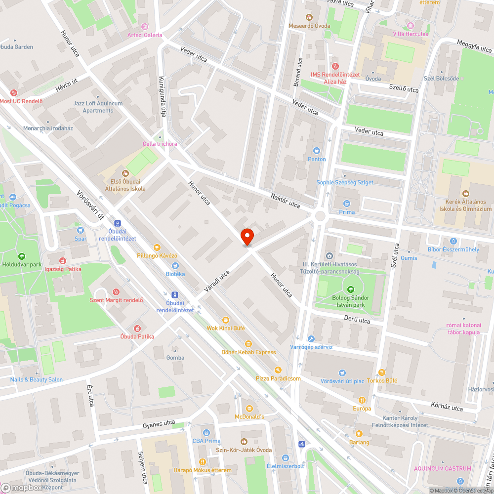 Eltömödött csapadékvíz elvezető bejelentés helye