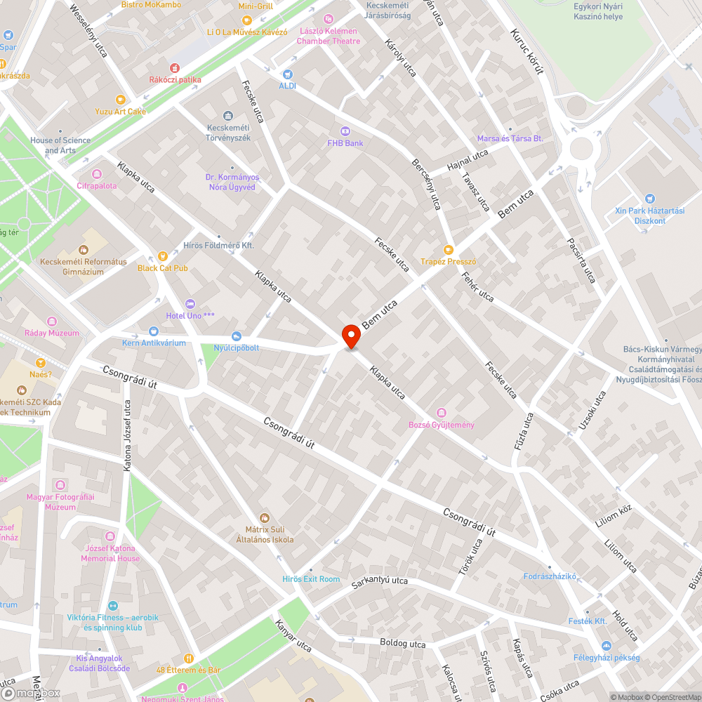 Benőtt növényzet bejelentés helye