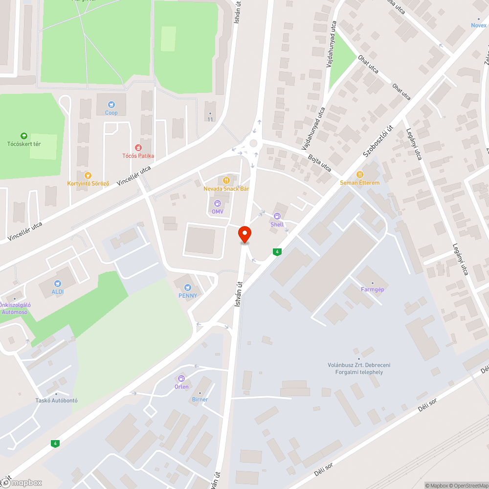 Vízelvezető-csatornafedél bejelentés helye