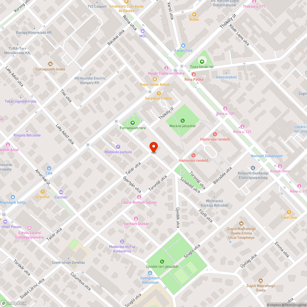 Halott fa bejelentés helye