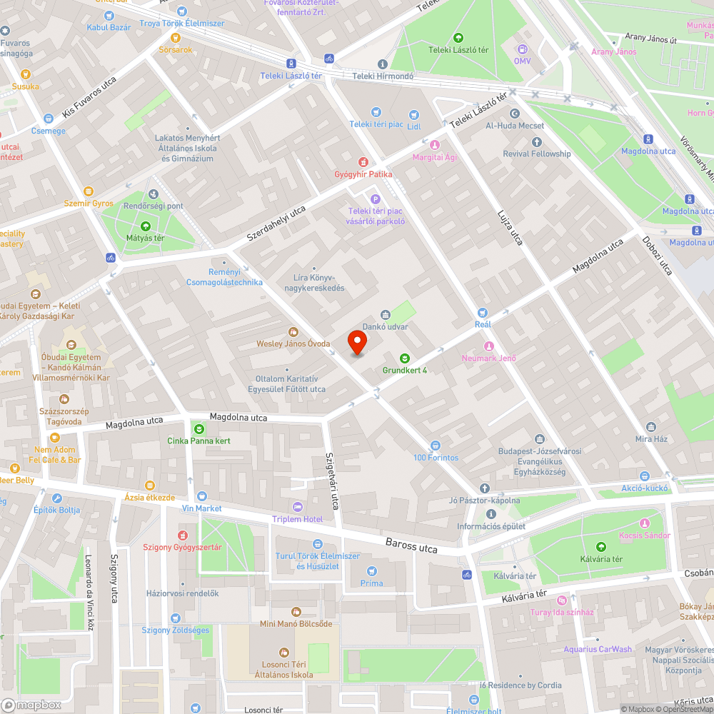 Óriás kátyú a Dankó utcában bejelentés helye