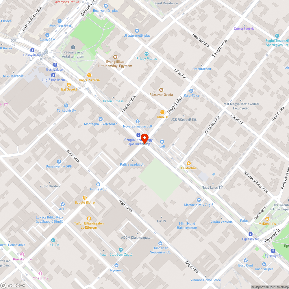 Hiányzó fényterelő bejelentés helye