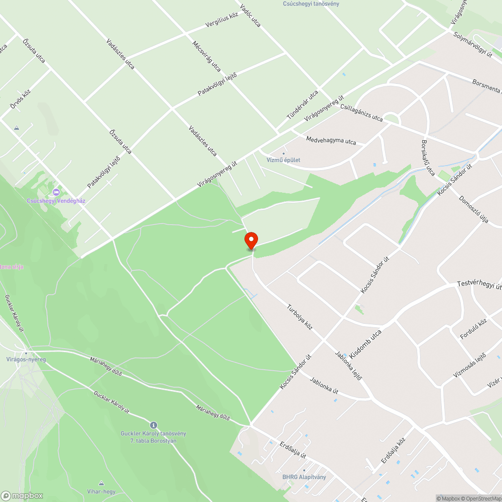 Friss építési szemét az erdőben bejelentés helye