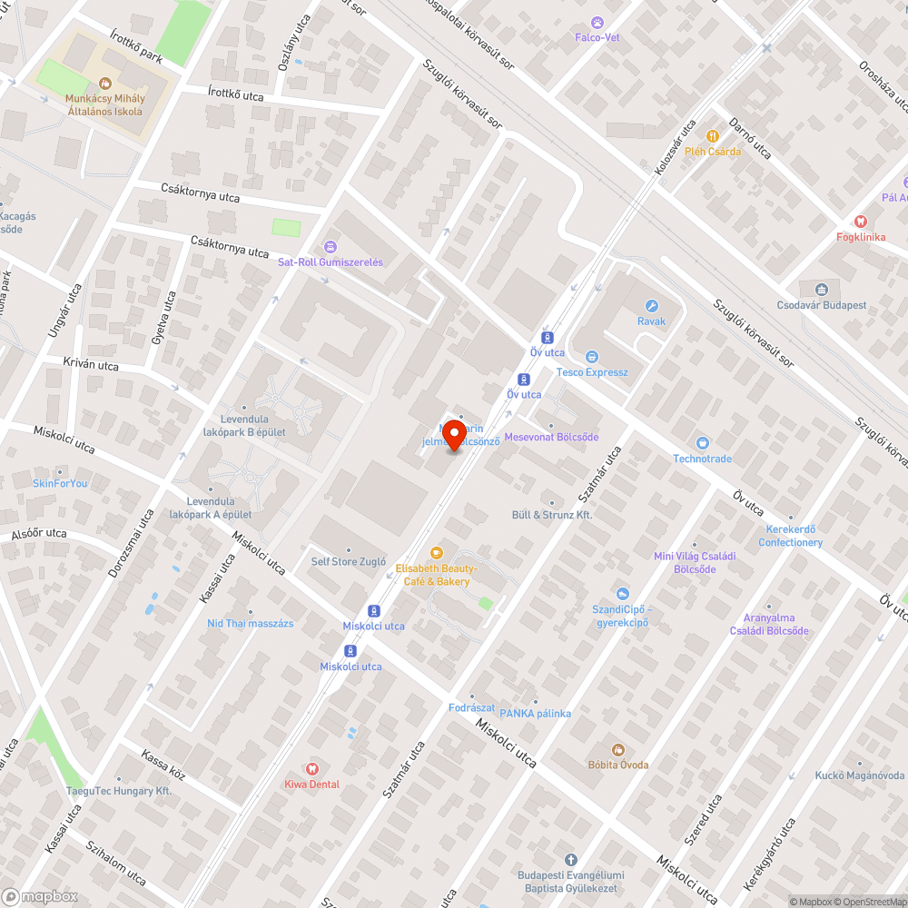 Elhagyott autó bejelentés helye