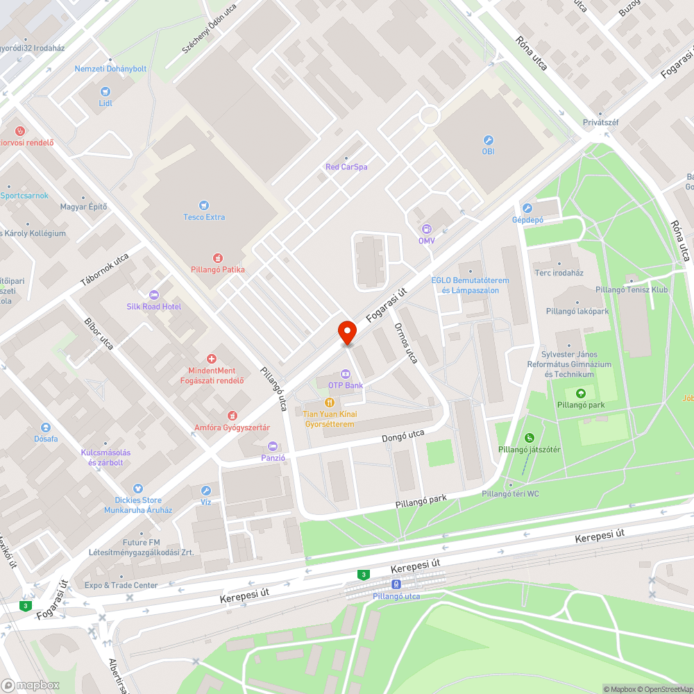 Kidőlt tábla bejelentés helye