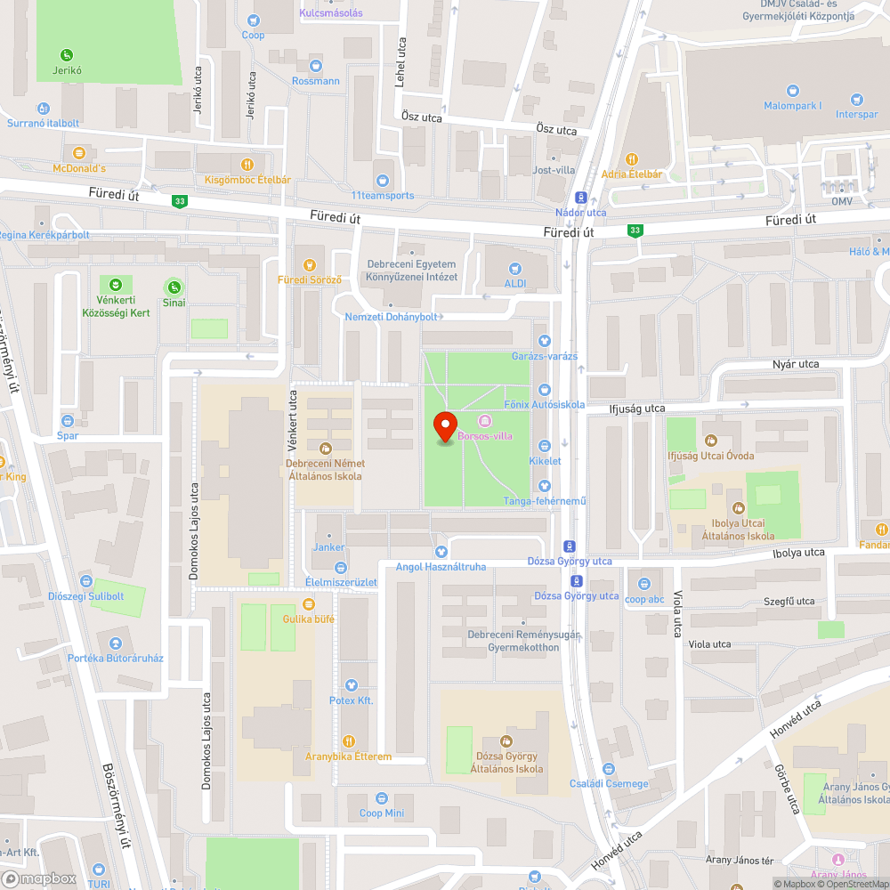 Sportpálya -sérült kerítés bejelentés helye