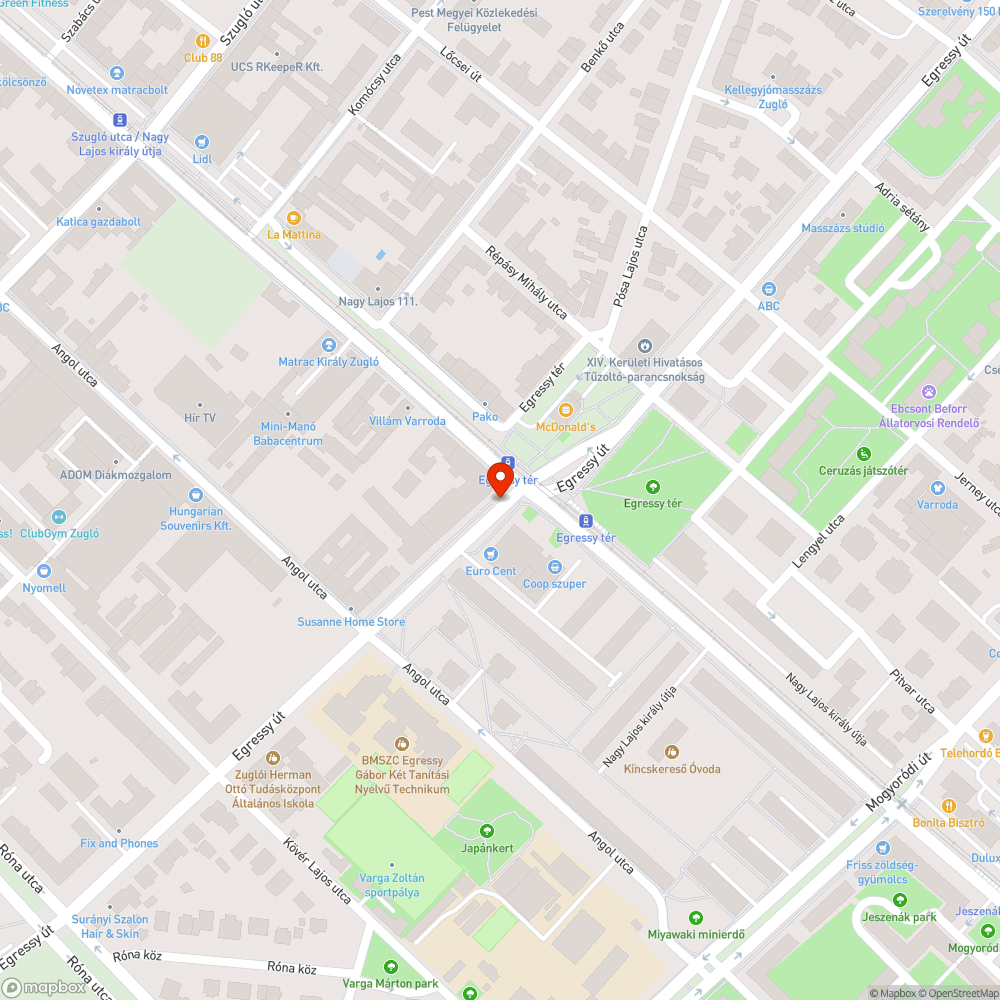 Kátyú a trolimegálló közepén bejelentés helye