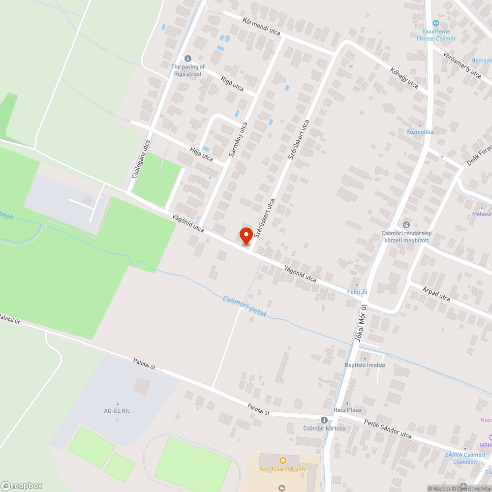 Gaz bejelentés helye