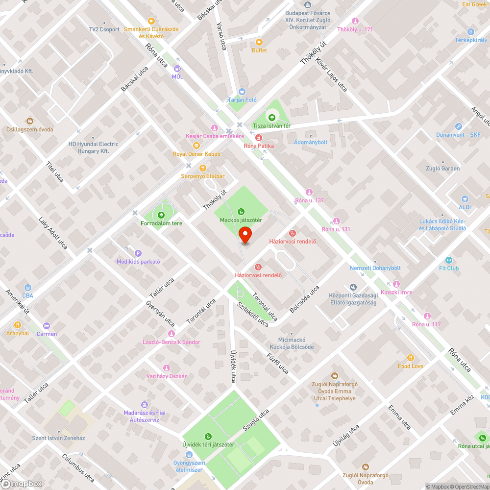 Tátongó lyuk bejelentés helye