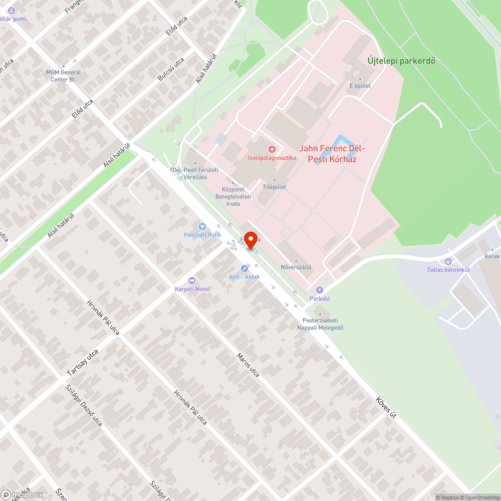 Bevásárlókocsis szemét buszmegállóban bejelentés helye