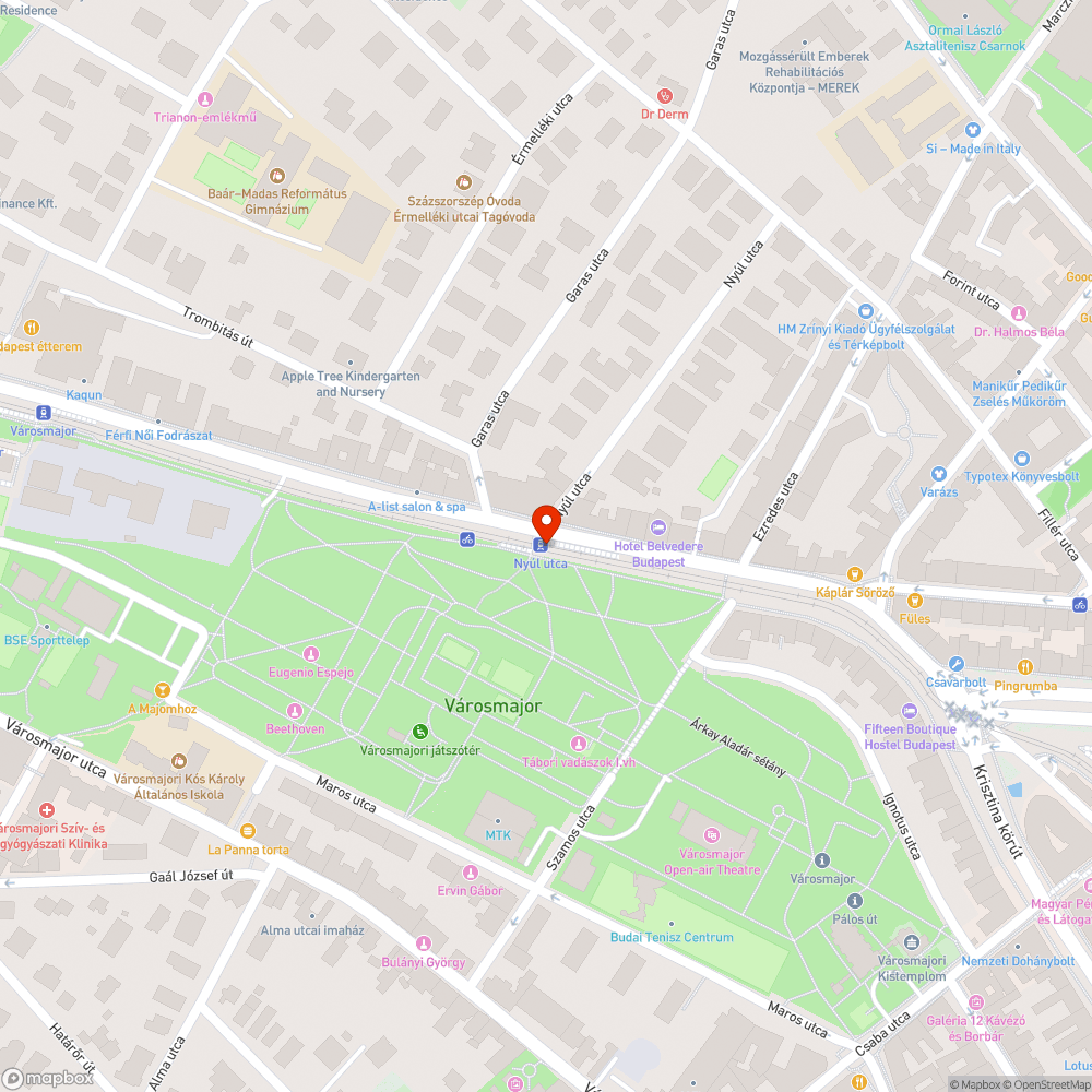 Szemetes pályaszakasz bejelentés helye