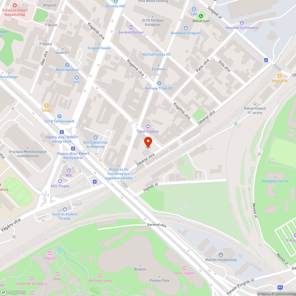 Nyitott trafóház bejelentés helye