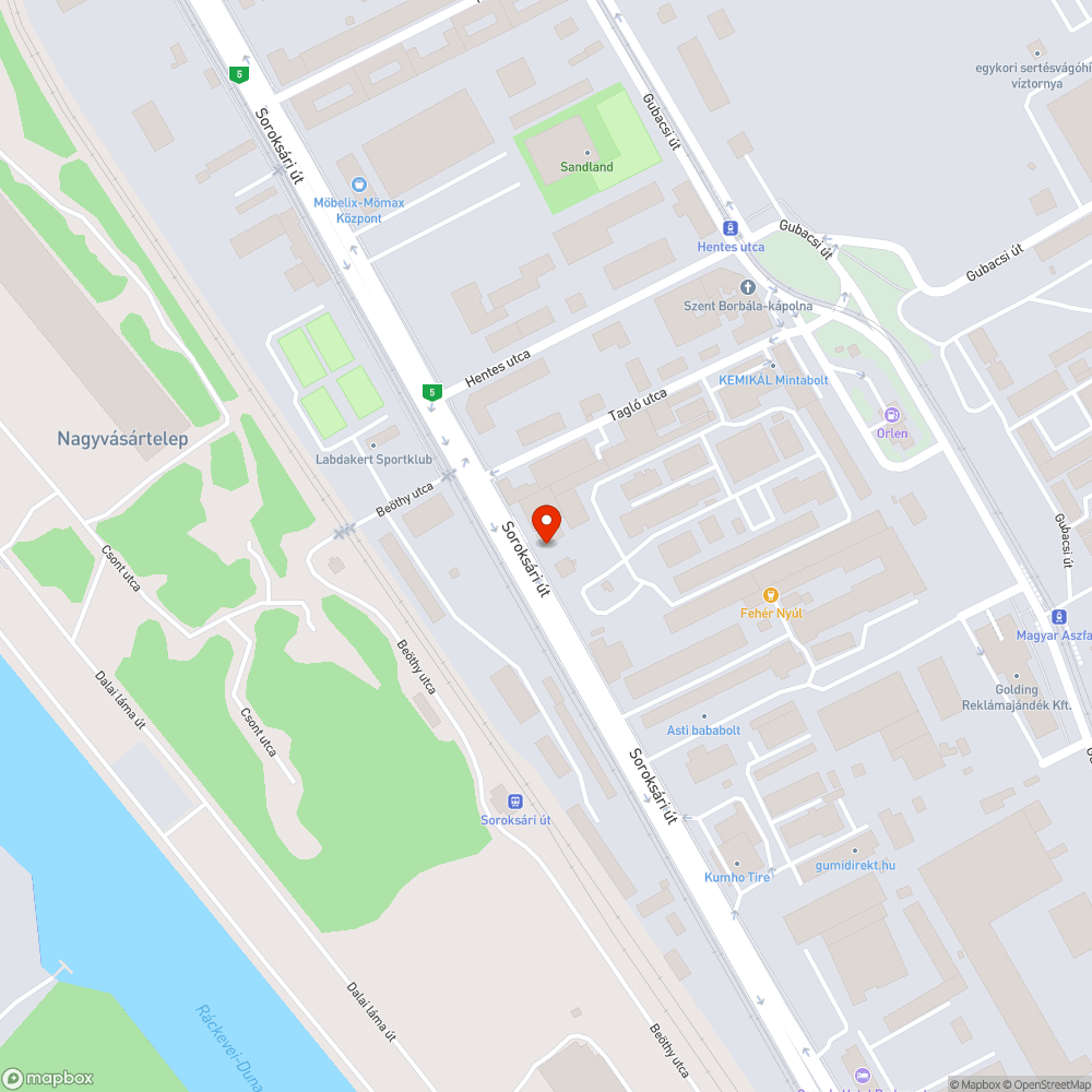 Kiszáradt fa bejelentés helye