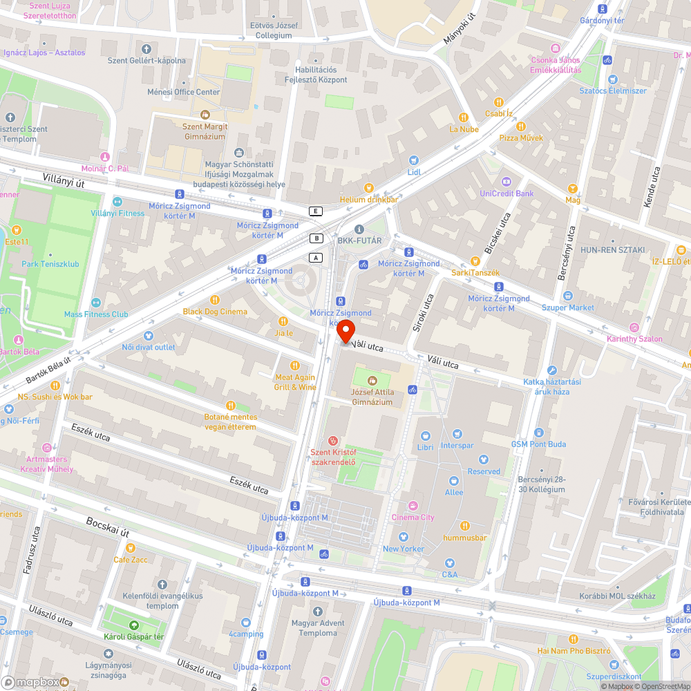 virágok a József Attila szobornál? bejelentés helye