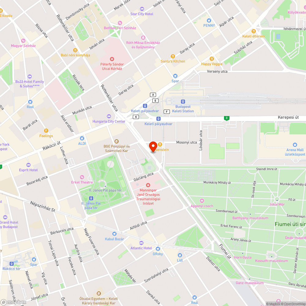 szekrény a járdán bejelentés helye