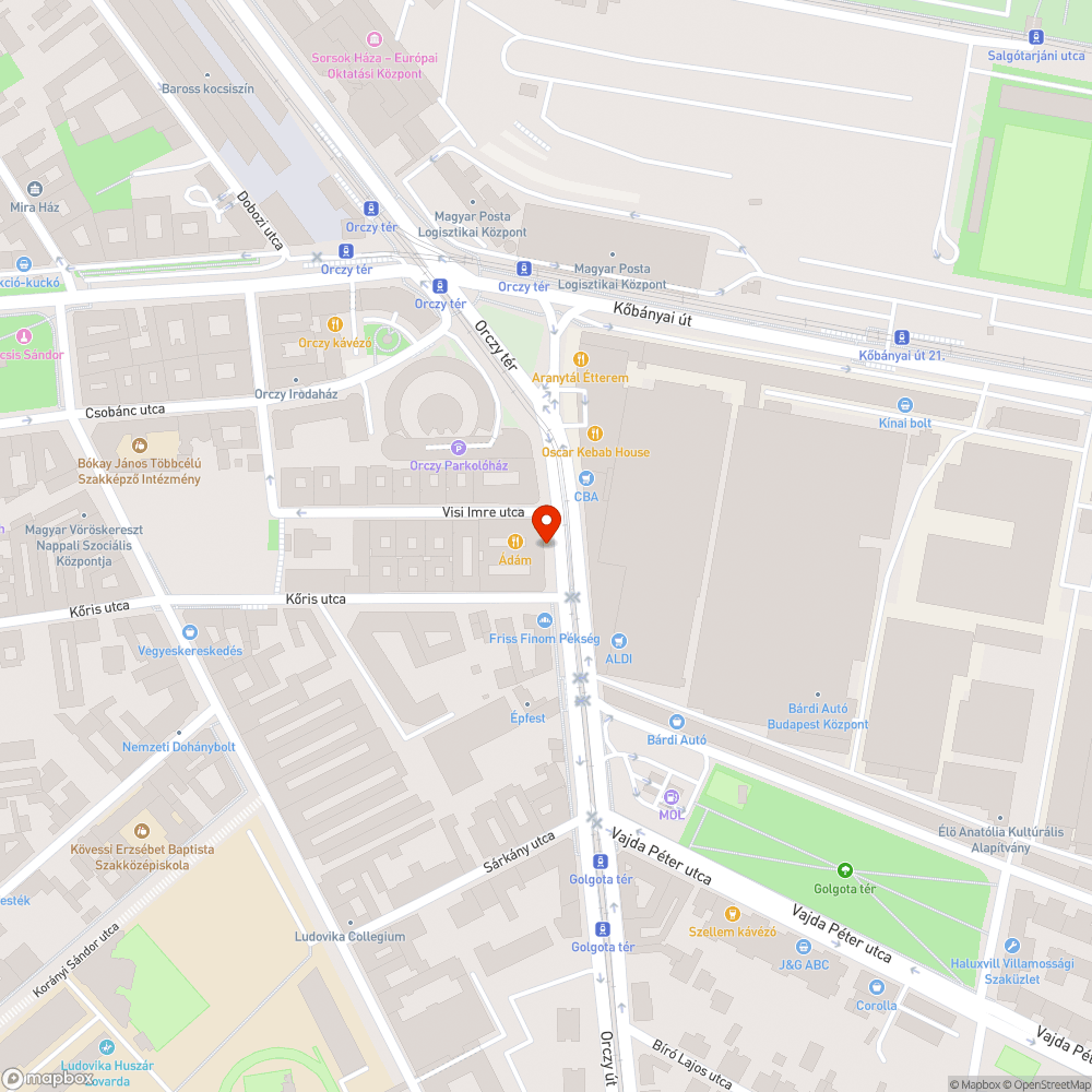 Balesetveszélyes lyuk a járda közepén bejelentés helye