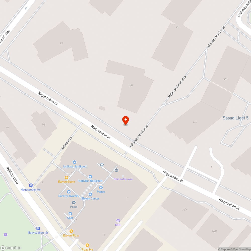 Nagyszeben - Pálinkás parkoló szemét bejelentés helye