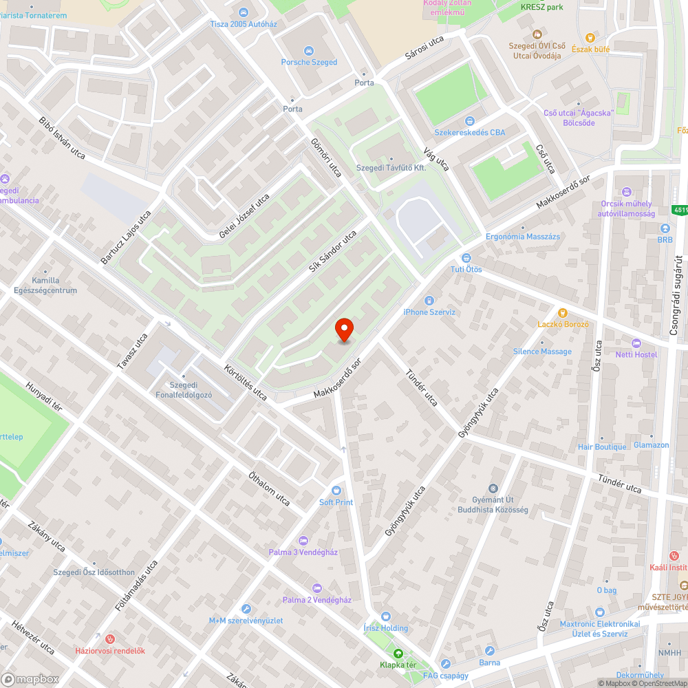 veszélyes járda és bicikli sáv bejelentés helye