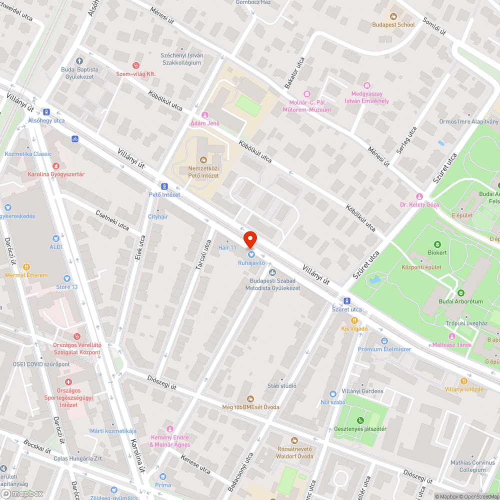 Elhagyott auto bejelentés helye