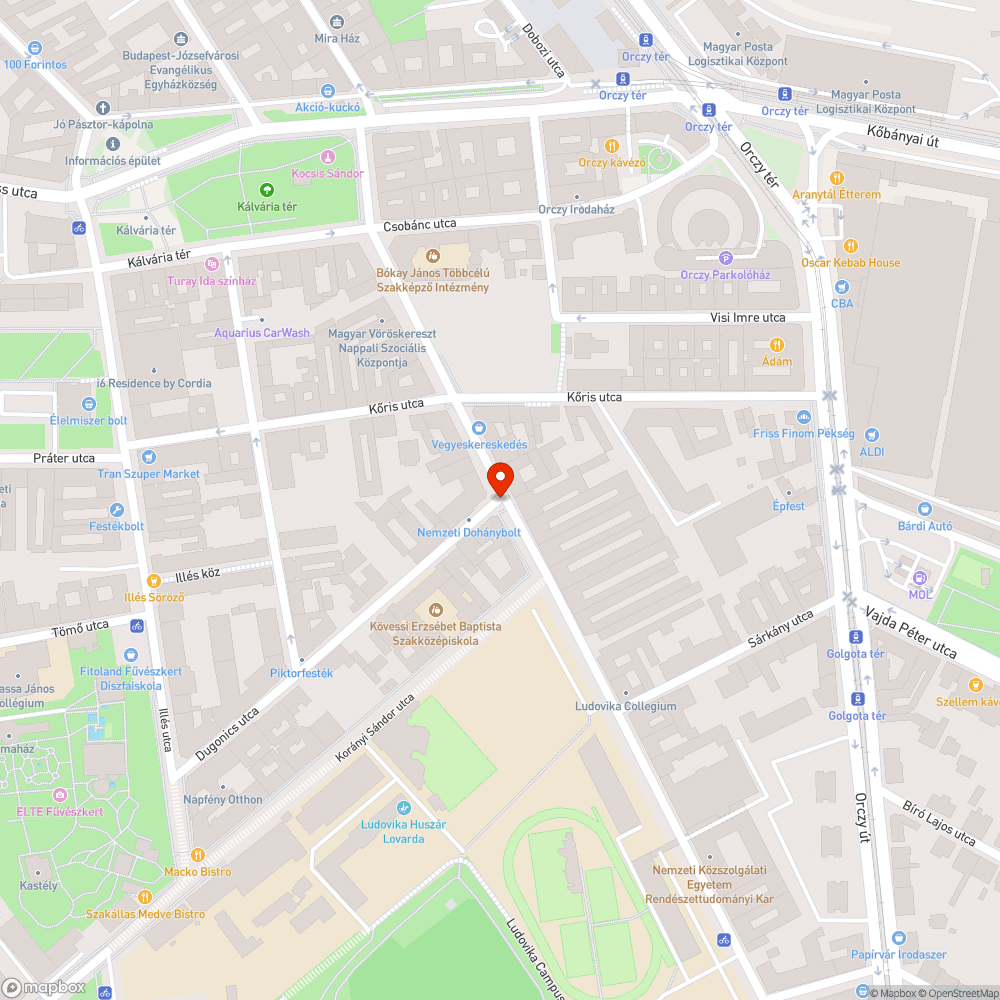 Hiányzó utcanévtábla bejelentés helye