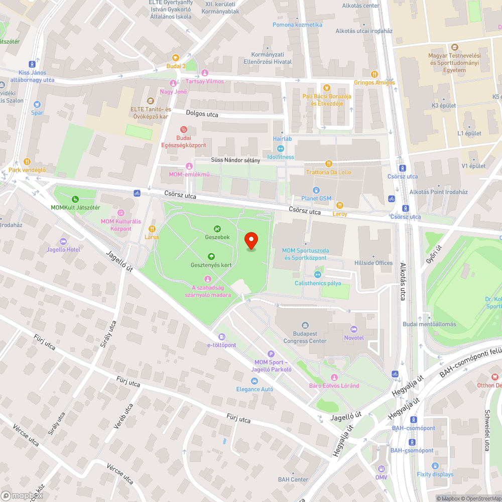 Gesztenyés-kert játszótér banánhinta bejelentés helye