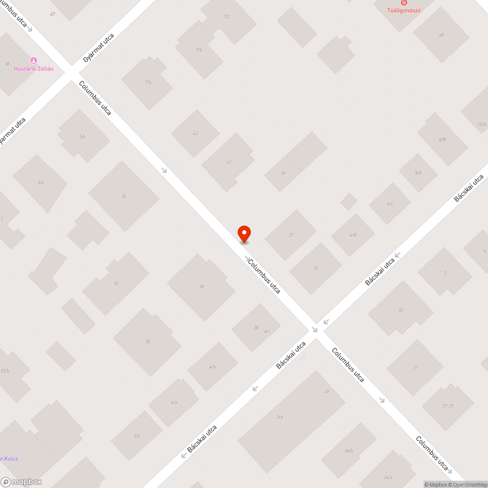 Katyu a Columbus utcaban bejelentés helye