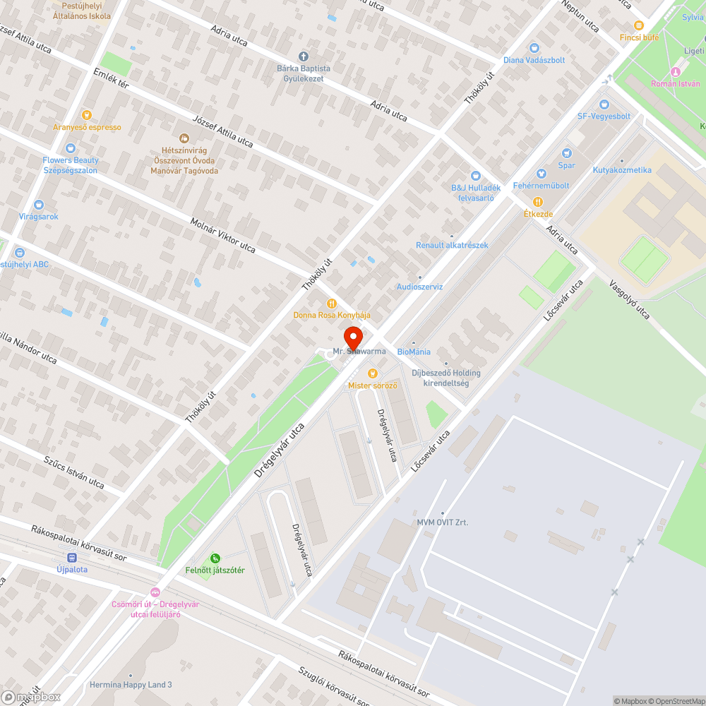 Szemetes buszmegálló bejelentés helye