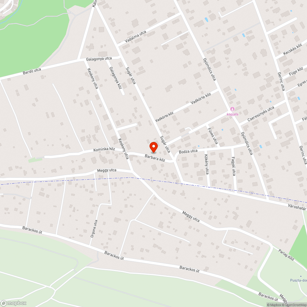 Rossz állapotú út bejelentés helye