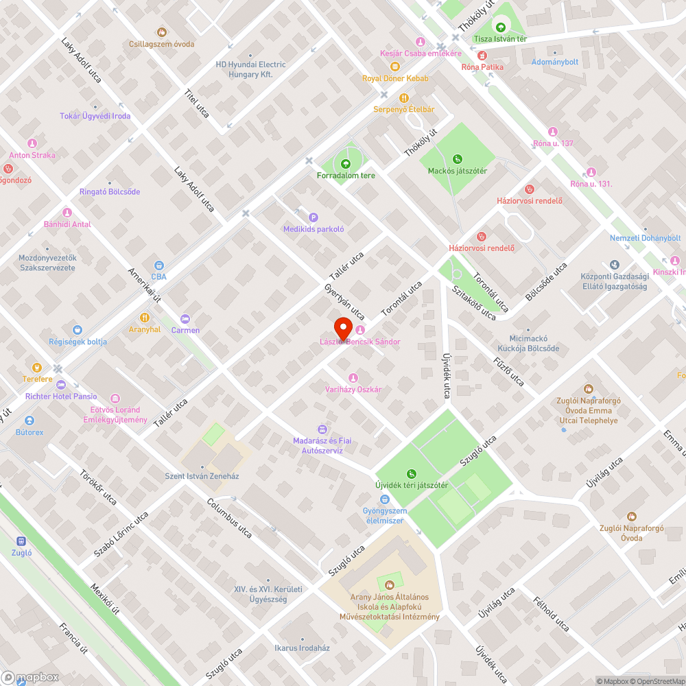 Halott fa bejelentés helye