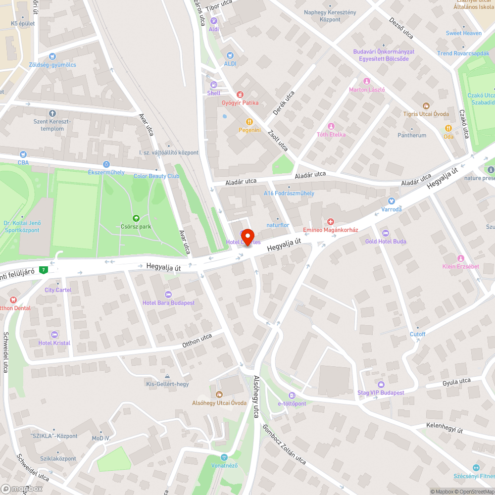 Hiányzó fényterelő bejelentés helye