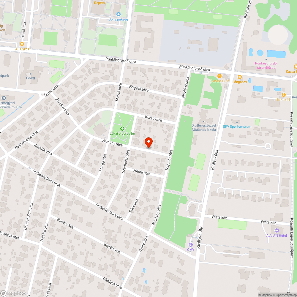 Halott fa bejelentés helye