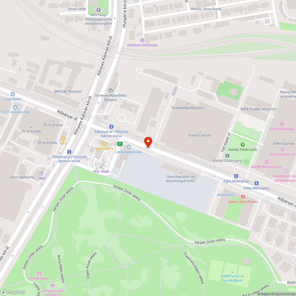 Illegális szemétlerakás bejelentés helye