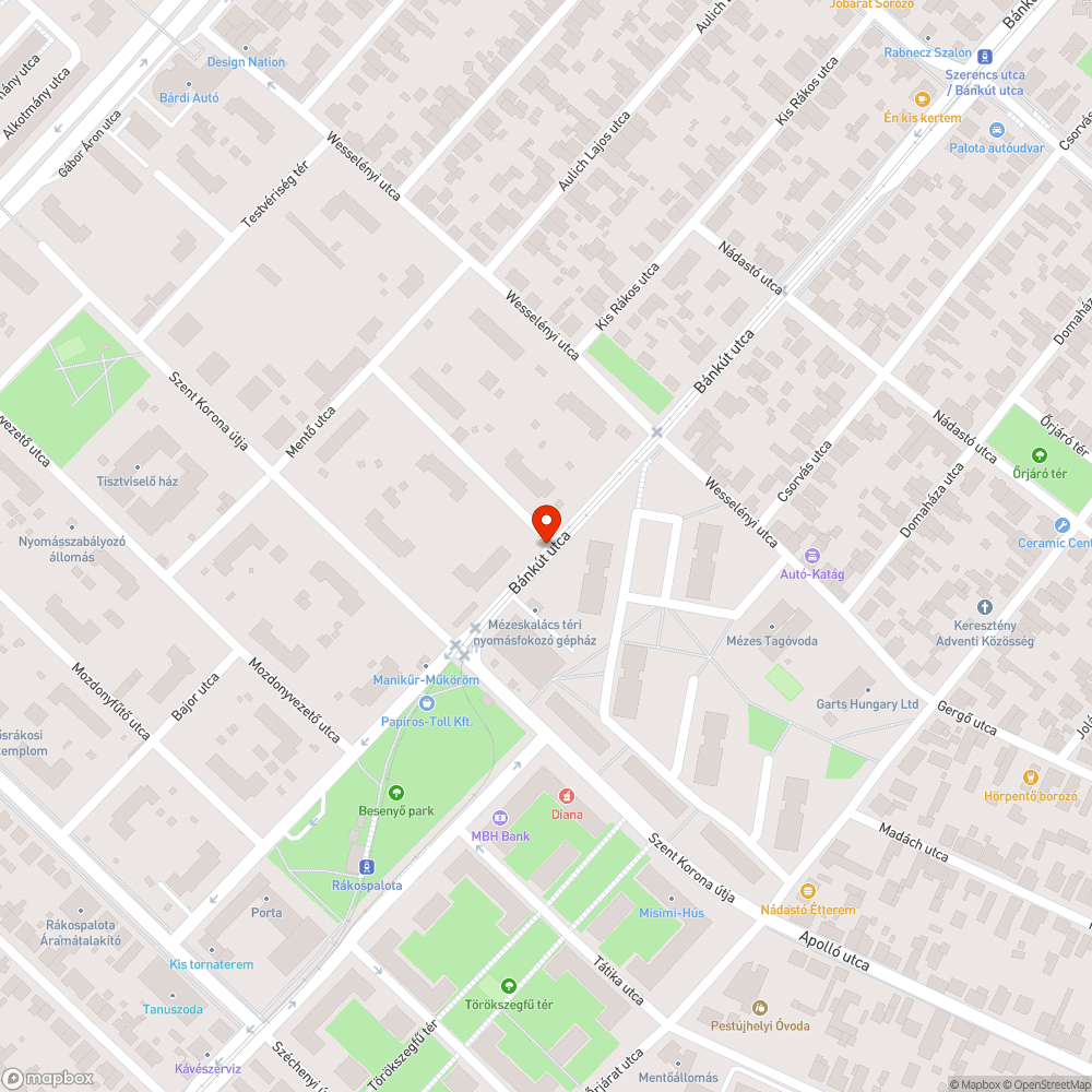 Kiszáradt fák bejelentés helye