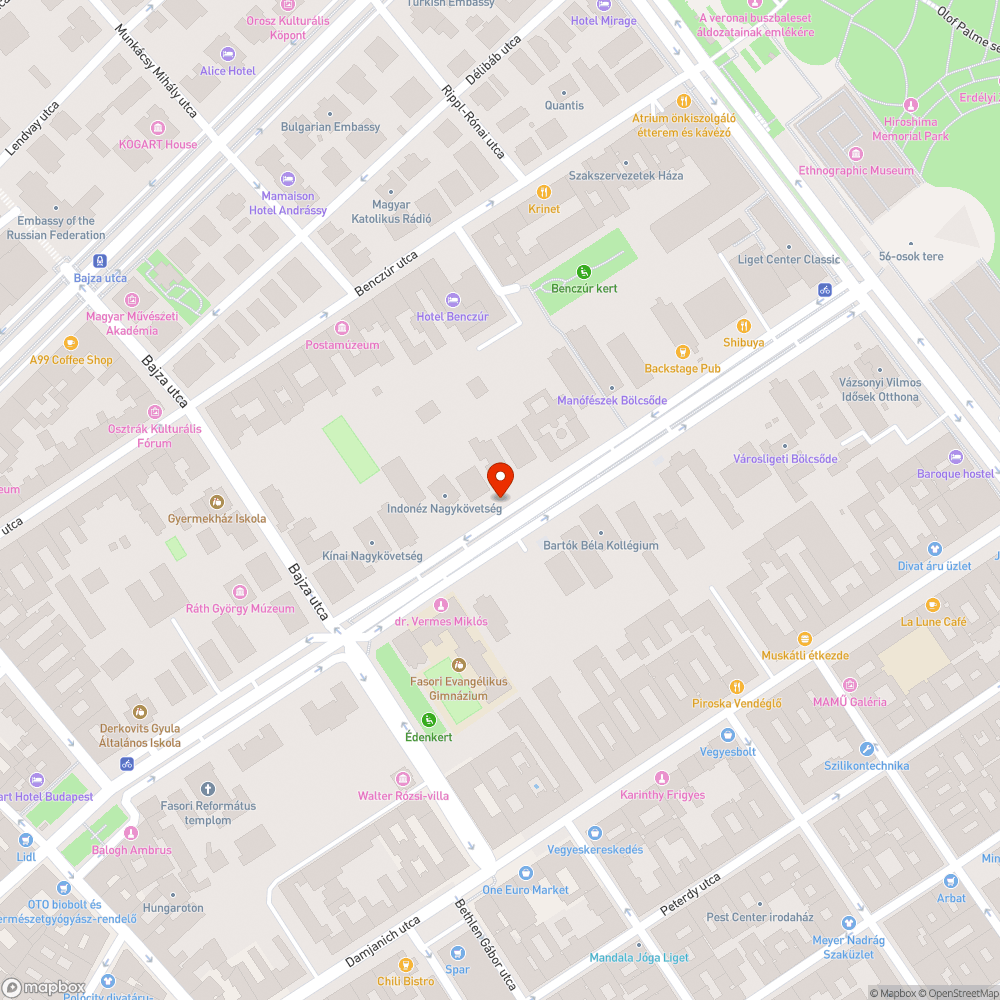 Városligeti fasori parkolás. bejelentés helye