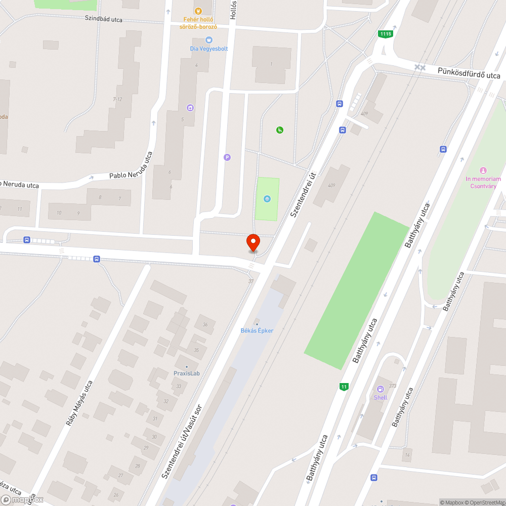 Kidőlt tábla, lekopott gyalogátkelő bejelentés helye