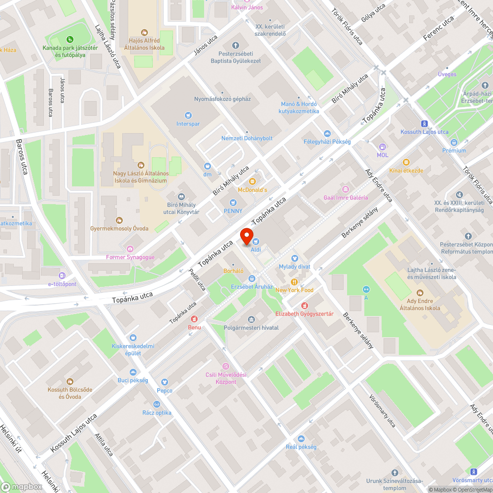 Alacsony szegély bejelentés helye