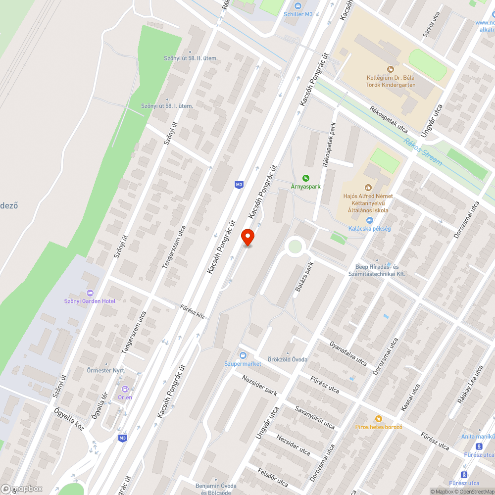 Kiszáradt fák bejelentés helye