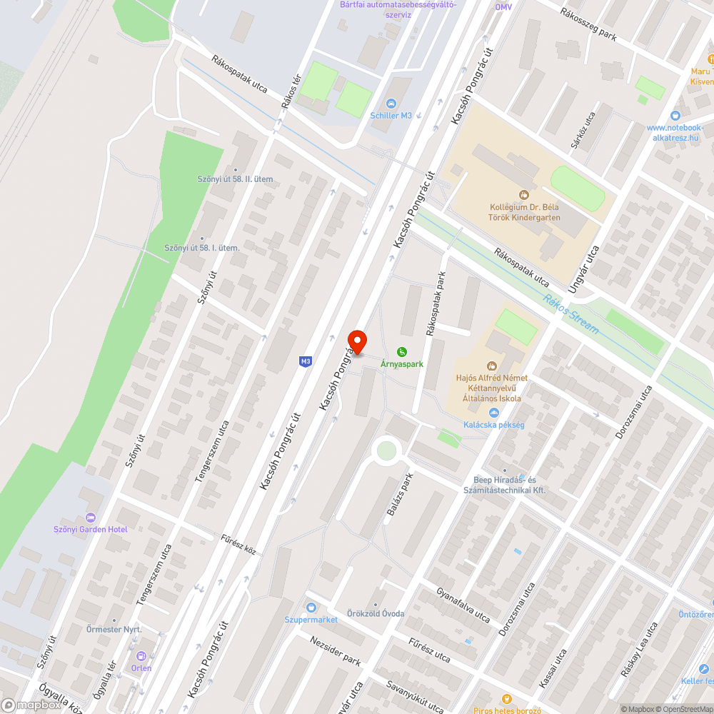 Halott bokor bejelentés helye