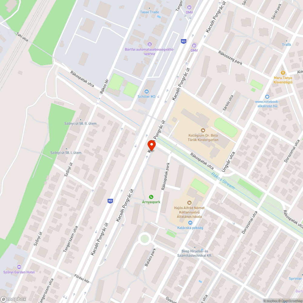 Halott fa bejelentés helye