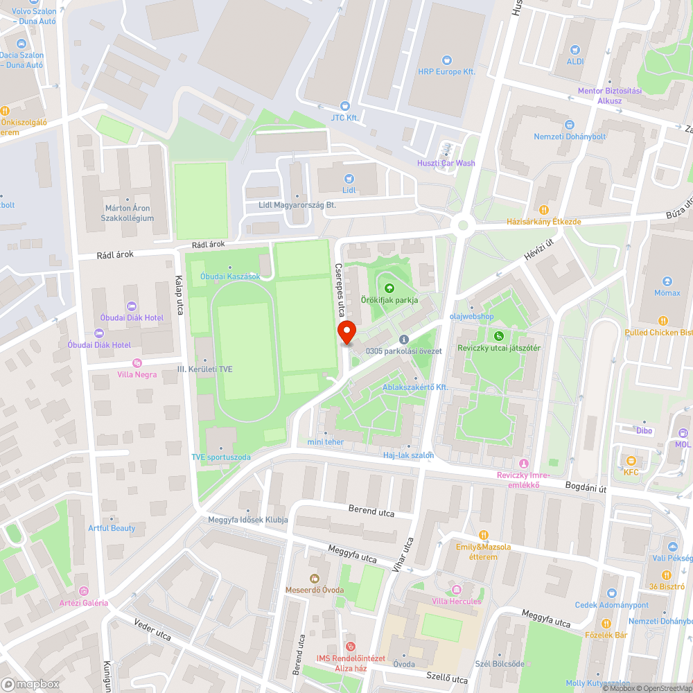 Parkolás nem lehetséges bejelentés helye